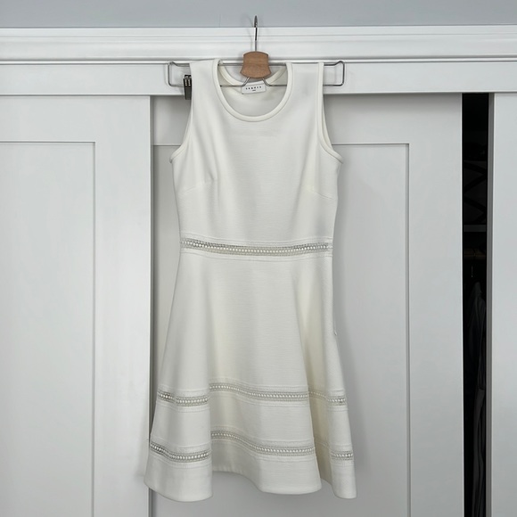 Sandro Paris Carrie White Fit and Flare Dress, worn twice. Size small. - Picture 2 of 5